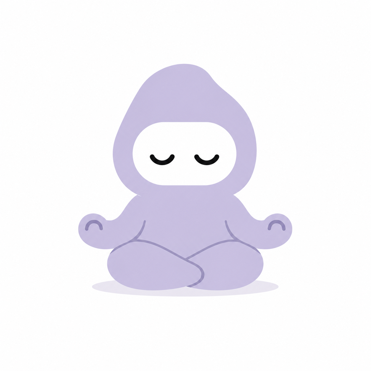 Person meditating cross-legged